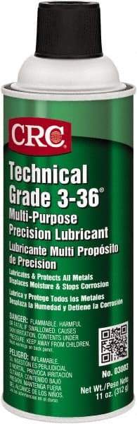 CRC - 16 oz Aerosol Nondrying Film Penetrant/Lubricant - Amber, 250°F Max, Food Grade - All Tool & Supply