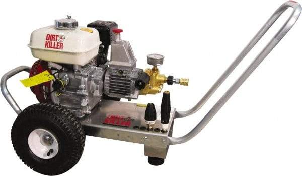 Dirt Killer - Gas, 5.5 hp, 3,000 psi, 2.5 GPM, Cold Water Pressure Washer - 50' x 3/8" Hose - All Tool & Supply