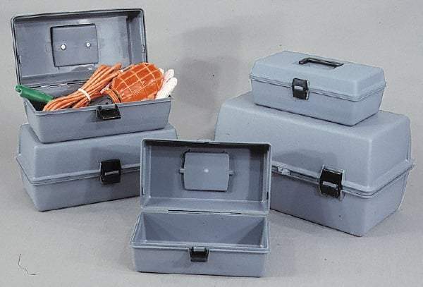 Flambeau - 1 Compartment Utility Tool Box - 17-1/8" Wide x 8-5/8" Deep x 9-1/4" High, Copolymer Resin, Gray - All Tool & Supply