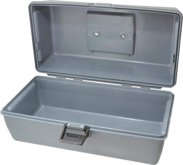 Flambeau - 1 Compartment Utility Tool Box - 13" Wide x 6" Deep x 6-1/4" High, Copolymer Resin, Gray - All Tool & Supply