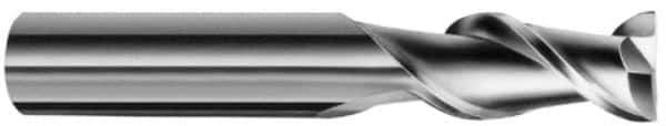 SGS - 1", 2 Flute, Single End, Solid Carbide, 0.04" Corner Radius End Mill - 4" OAL, 45° Helix, Right Hand Flute, 1-1/4" LOC, Right Hand Cut - All Tool & Supply