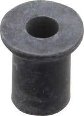 RivetKing - #8-32, 0.438" Diam x 0.052" Thick Flange, Rubber Insulated Rivet Nut - UNC Thread, Rubber, 5/16" Body Diam, 1/2" OAL - All Tool & Supply