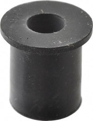 RivetKing - 1/4-20, 0.63" Diam x 0.051" Thick Flange, Rubber Insulated Rivet Nut - UNC Thread, Rubber, 1/2" Body Diam, 0.63" OAL - All Tool & Supply