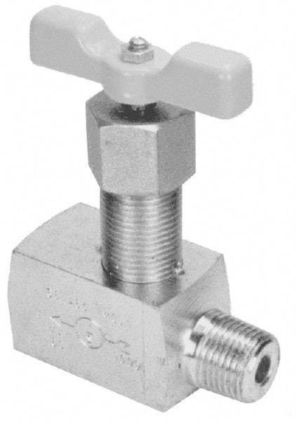 Value Collection - 3/4" Pipe, Inline Hard Seat Needle Valve - FNPT x FNPT Ends, Alloy Valve, 10,000 Max psi - All Tool & Supply