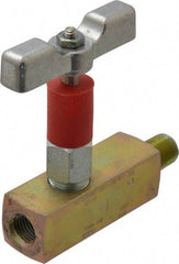 Value Collection - 1/4" Pipe, Inline Soft Seat Needle Valve - MNPT x FNPT Ends, Alloy Valve, 6,000 Max psi - All Tool & Supply