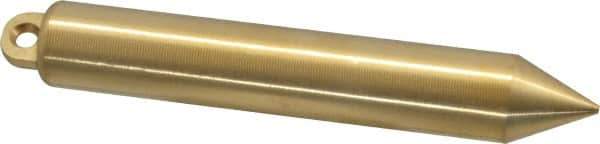 Lufkin - 6-3/4 Inch Long, 1 Inch Diameter Brass Plumb Bob - 20 Ounce - All Tool & Supply