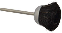 Osborn - 1" Diam, 1/8" Shank Straight Wire Cup Brush - 0.012" Filament Diam, 25,000 Max RPM - All Tool & Supply