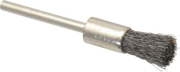 Osborn - 5/16" Brush Diam, End Brush - 1/8" Diam Shank, 25,000 Max RPM - All Tool & Supply