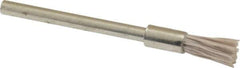 Osborn - 600 Grit, 3/16" Brush Diam, End Brush - Super Fine Grade, 1/8" Diam Shank, 6,000 Max RPM - All Tool & Supply