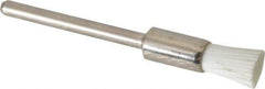 Osborn - 1,000 Grit, 1/4" Brush Diam, End Brush - Ultra Fine Grade, 1/8" Diam Shank, 6,000 Max RPM - All Tool & Supply