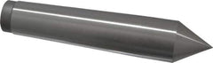 Value Collection - 1.24" Head Diam, Steel Standard Point Solid Dead Center - 4MT Morse Taper, 1.24" Point Diam, 6-5/16" OAL - All Tool & Supply