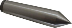 Value Collection - 1.76" Head Diam, Steel Standard Point Solid Dead Center - 5MT Morse Taper, 1.76" Point Diam, 7-7/8" OAL - All Tool & Supply