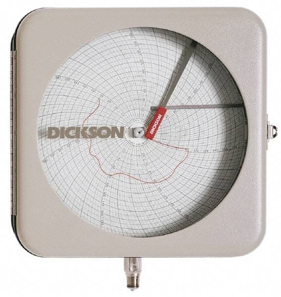 Dickson - -22 to 122°F, 7 Days Recording Time Chart - 8 Inch Diameter, Use with To be Used with Pr8 Recorders - All Tool & Supply