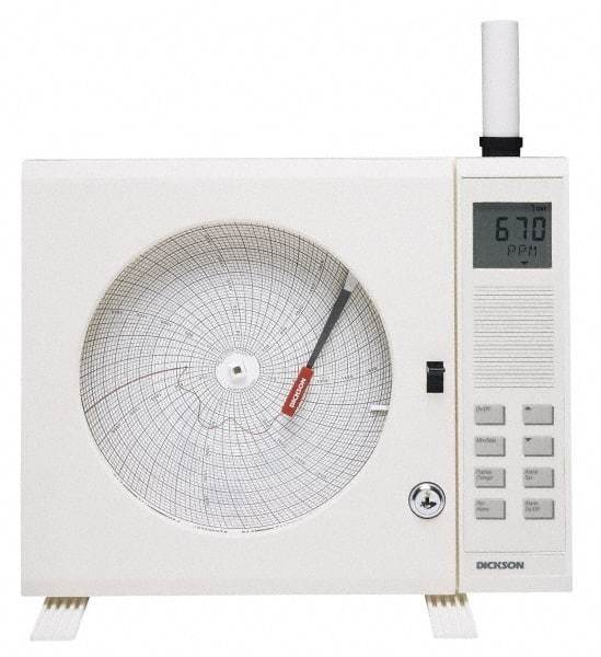 Dickson - 50 to 90°F, Chart Paper - 8 Inch Diameter, To Be Used with Co2X Recorders - All Tool & Supply