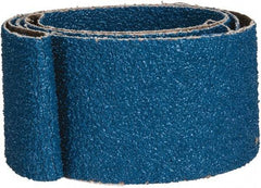 Made in USA - 2" Wide x 48" OAL, 36 Grit, Zirconia Alumina Abrasive Belt - Zirconia Alumina, Very Coarse, Coated, X Weighted Cloth Backing - All Tool & Supply