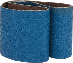 Made in USA - 3" Wide x 21" OAL, 36 Grit, Zirconia Alumina Abrasive Belt - Zirconia Alumina, Very Coarse, Coated, X Weighted Cloth Backing - All Tool & Supply