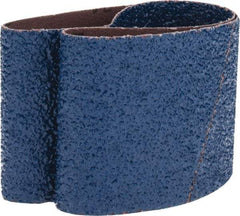 Made in USA - 3" Wide x 21" OAL, 24 Grit, Zirconia Alumina Abrasive Belt - Zirconia Alumina, Very Coarse, Coated, X Weighted Cloth Backing - All Tool & Supply