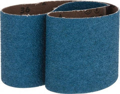 Made in USA - 3" Wide x 24" OAL, 36 Grit, Zirconia Alumina Abrasive Belt - Zirconia Alumina, Very Coarse, Coated, X Weighted Cloth Backing - All Tool & Supply