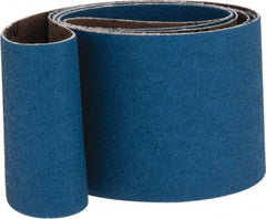 Made in USA - 2-1/2" Wide x 60" OAL, 80 Grit, Zirconia Alumina Abrasive Belt - Zirconia Alumina, Medium, Coated, X Weighted Cloth Backing - All Tool & Supply