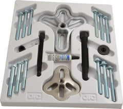 OTC - 16 Piece, 5 Ton Capacity, 4" Spread, Flange-Type Puller Set - 12-1/4" OAL - All Tool & Supply