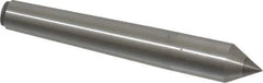 Made in USA - Carbide-Tipped Alloy Steel Standard Point Solid Dead Center - 1MT Morse Taper, 3-5/16" OAL - All Tool & Supply