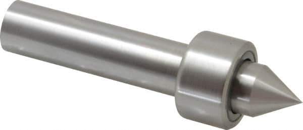 Riten - Straight Shank, 1-1/4" Head Diam 1,500 Lb Capacity Live Center - 1,000 Max RPM, 3/4" Long Case, 1/2" Point Diam, 9/16" Point Len, 440 Lb Max Workpiece, Standard Point - All Tool & Supply