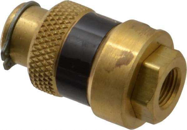 Coilhose Pneumatics - 1/8" Pipe, FNPT x FNPT, Brass Lockout Valve - 150 Max psi, Brass Sleeve - All Tool & Supply