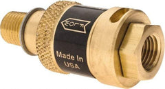 Coilhose Pneumatics - 1/4" Pipe, FNPT x MNPT, Brass Lockout Valve - 150 Max psi, Brass Sleeve - All Tool & Supply