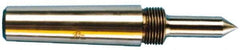 Riten - 1-3/4" Head Diam, Steel Standard Point Solid Dead Center - 5MT Morse Taper, 1-3/4" Point Diam, 2-15/32" Point Length - All Tool & Supply