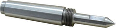 Riten - 1/2" Head Diam, Steel Long Point Solid Dead Center - 3MT Morse Taper, 1/2" Point Diam, 2" Point Length - All Tool & Supply