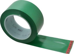 3M - Green Solid Color Vinyl Tape - 2" Wide x 5.2 mil Thick, General Traffic - All Tool & Supply