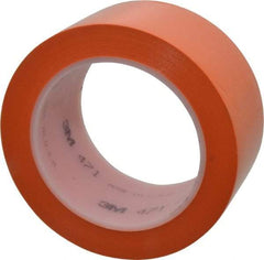 3M - Orange Solid Color Vinyl Tape - 2" Wide x 5.2 mil Thick, General Traffic - All Tool & Supply