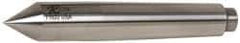 Riten - 0.7" Head Diam, Hardened Tool Steel Standard Point Half Dead Center - 2MT Morse Taper, 0.7" Point Diam, 4-3/16" OAL - All Tool & Supply