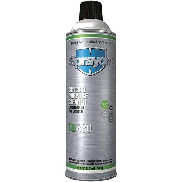 Sprayon - 20 oz Aerosol All-Purpose Cleaner - Aerosol, Unscented - All Tool & Supply