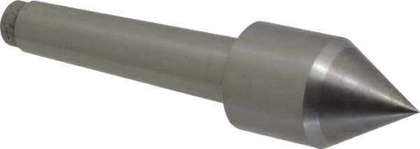 Riten - 1-1/4" Head Diam, Carbide-Tipped Steel Standard Point Solid Dead Center - B&S 7 Brown & Sharpe Taper, 1-1/4" Point Diam - All Tool & Supply