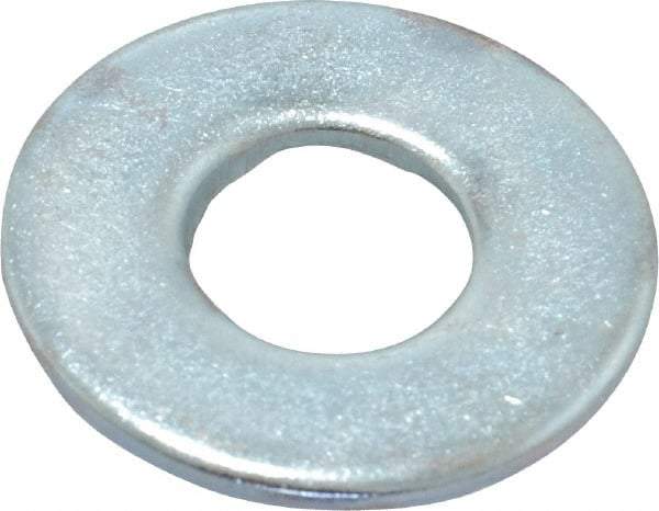 Value Collection - 3/8" Screw, Steel USS Flat Washer - 0.433" ID x 1.03" OD, 0.104" Thick, Zinc-Plated Finish - All Tool & Supply