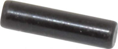 Holo-Krome - 3mm Diam x 12mm Pin Length Grade 8 Alloy Steel Standard Dowel Pin - Black Luster Finish, C 60 (Surface) & C 50-58 Hardness, 1 Beveled & 1 Rounded End - All Tool & Supply