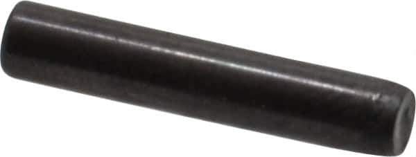 Holo-Krome - 3mm Diam x 16mm Pin Length Grade 8 Alloy Steel Standard Dowel Pin - Black Luster Finish, C 60 (Surface) & C 50-58 Hardness, 1 Beveled & 1 Rounded End - All Tool & Supply