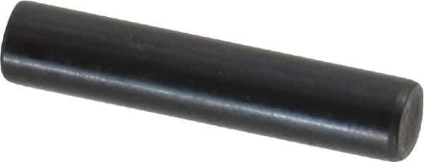 Holo-Krome - 5mm Diam x 25mm Pin Length Grade 8 Alloy Steel Standard Dowel Pin - Black Luster Finish, C 60 (Surface) & C 50-58 Hardness, 1 Beveled & 1 Rounded End - All Tool & Supply