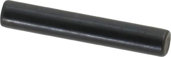 Holo-Krome - 5mm Diam x 30mm Pin Length Grade 8 Alloy Steel Standard Dowel Pin - Black Luster Finish, C 60 (Surface) & C 50-58 Hardness, 1 Beveled & 1 Rounded End - All Tool & Supply