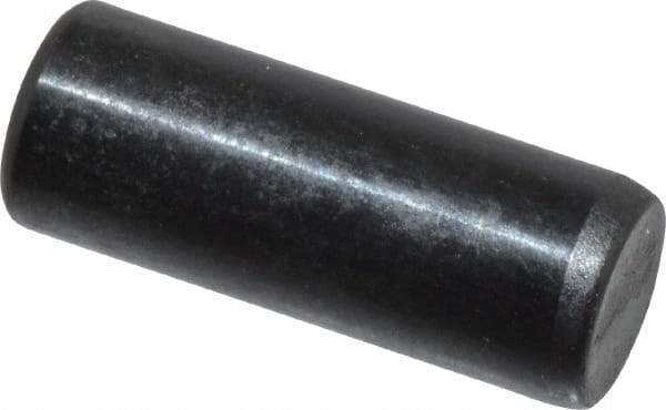 Holo-Krome - 6mm Diam x 16mm Pin Length Grade 8 Alloy Steel Standard Dowel Pin - Black Luster Finish, C 60 (Surface) & C 50-58 Hardness, 1 Beveled & 1 Rounded End - All Tool & Supply