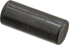 Holo-Krome - 10mm Diam x 25mm Pin Length Grade 8 Alloy Steel Standard Dowel Pin - Black Luster Finish, C 60 (Surface) & C 50-58 Hardness, 1 Beveled & 1 Rounded End - All Tool & Supply