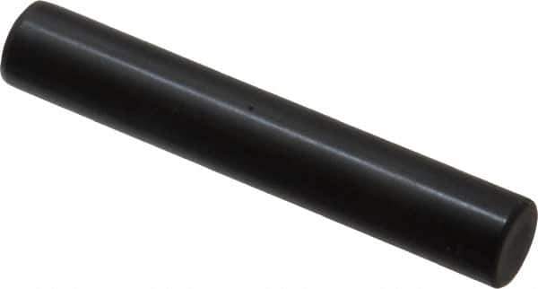 Holo-Krome - 10mm Diam x 60mm Pin Length Grade 8 Alloy Steel Standard Dowel Pin - Black Luster Finish, C 60 (Surface) & C 50-58 Hardness, 1 Beveled & 1 Rounded End - All Tool & Supply