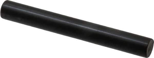 Holo-Krome - 10mm Diam x 80mm Pin Length Grade 8 Alloy Steel Standard Dowel Pin - Black Luster Finish, C 60 (Surface) & C 50-58 Hardness, 1 Beveled & 1 Rounded End - All Tool & Supply