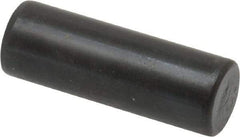 Holo-Krome - 12mm Diam x 35mm Pin Length Grade 8 Alloy Steel Standard Dowel Pin - Black Luster Finish, C 60 (Surface) & C 50-58 Hardness, 1 Beveled & 1 Rounded End - All Tool & Supply