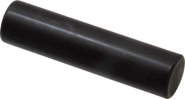 Holo-Krome - 20mm Diam x 80mm Pin Length Grade 8 Alloy Steel Standard Dowel Pin - Black Luster Finish, C 60 (Surface) & C 50-58 Hardness, 1 Beveled & 1 Rounded End - All Tool & Supply