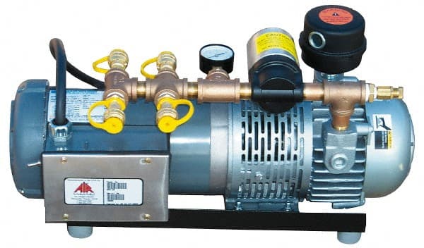 AIR Systems - Supplied Air (SAR) Compressors; Includes Filtration Panel & Hose: No ; Maximum Number of Connections: 4-Man ; Coupling Type: Hansen ; Maximum PSI: 15 ; Cubic Feet per Minute (CFM): 16.00 ; Horsepower (HP): 2.00 - Exact Industrial Supply