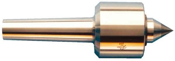 Riten - MT2 Taper Shank, 2-1/8" Head Diam 2,600 Lb Capacity Live Center - 6,000 Max RPM, 2" Head Length, 1" Point Diam, 1-1/4" Point Len, 440 Lb Max Workpc, Standard Point - All Tool & Supply