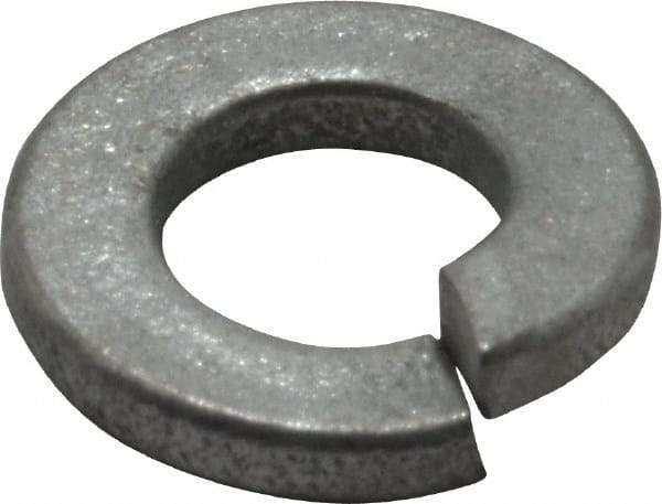 Value Collection - 1/4", 0.254" ID, 0.062" Thick Split Lock Washer - Grade 2 Spring Steel, Zinc-Plated Finish, 0.254" Min ID, 0.262" Max ID, 0.489" Max OD - All Tool & Supply