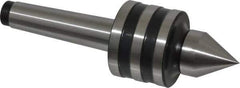 Interstate - MT2 Taper Shank, 1-39/64" Head Diam 756 Lb Capacity Live Center - 1-1/4" Head Length, 15/16" Point Diam, 1-11/32" Point Len, 260 Lb Max Workpc, 5-21/64" OAL, Standard Point - All Tool & Supply